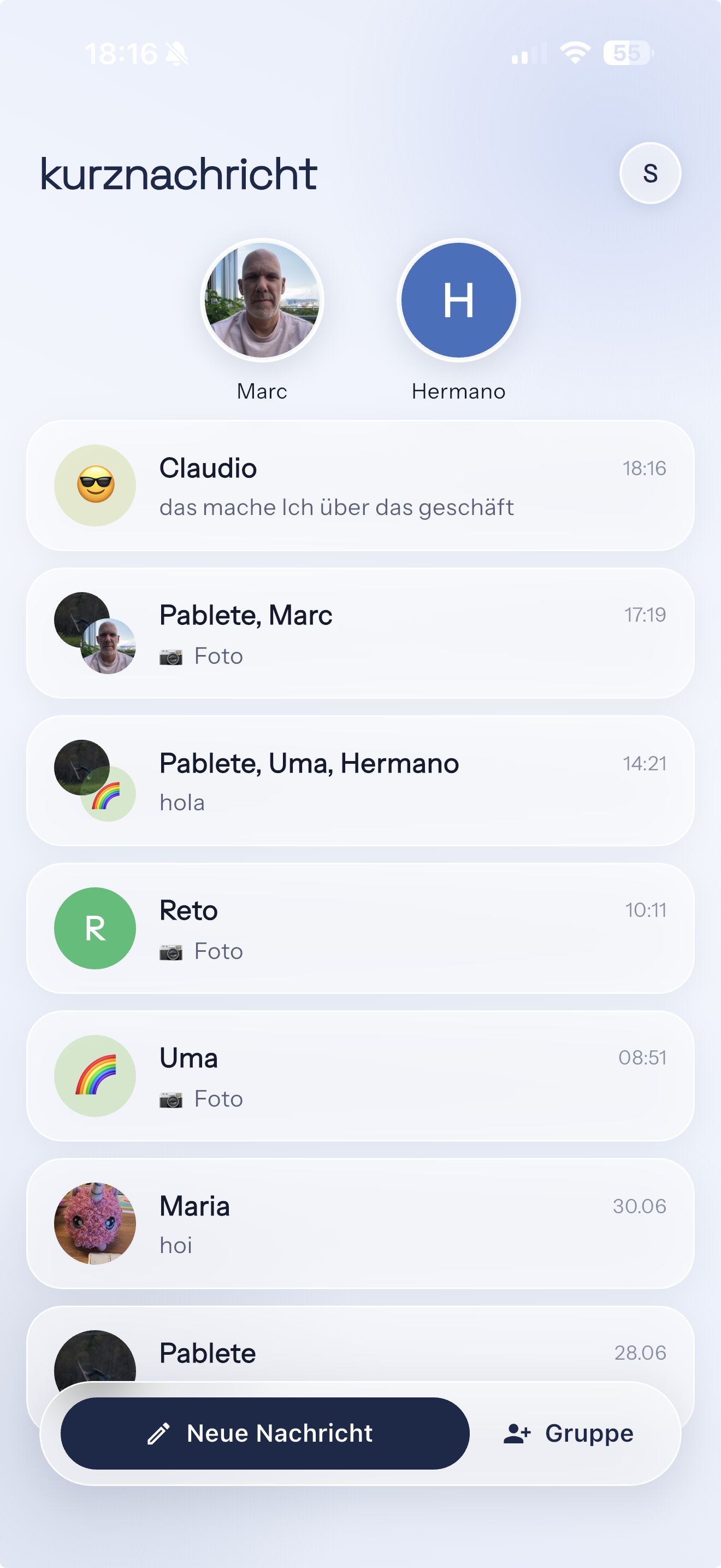 App-Screenshot Chat